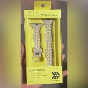 All in Motion Cream Watch Band for Apple Watch Sizes 42/44/45/49 MM